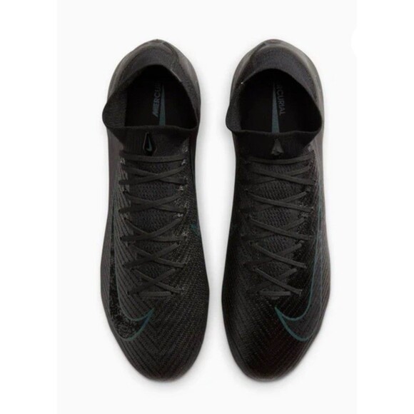 Mens Size 6 Nike Zoom Superfly 10 Elite FG Black Deep Jungle FQ1454-002 New - Picture 3 of 5
